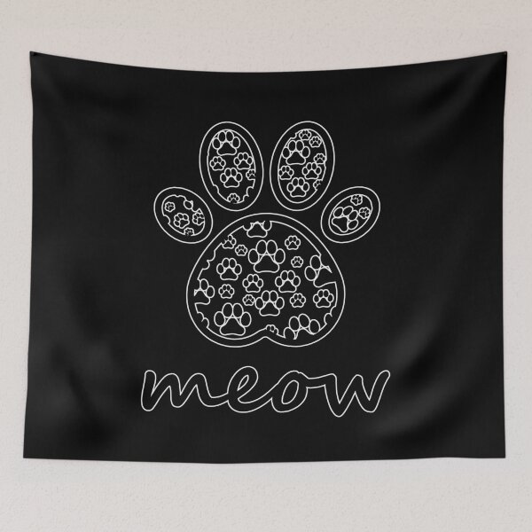 Item preview, Paw print meow designed and sold by 9pas.