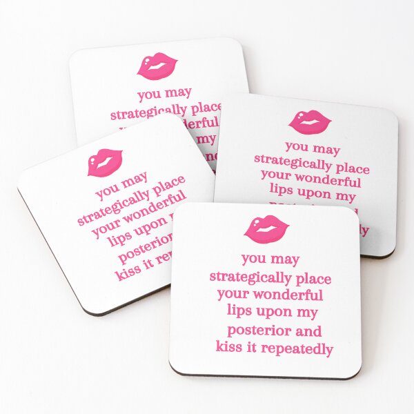Item preview, funny kiss my ass posterior movie quote designed and sold by monpetitbijou.