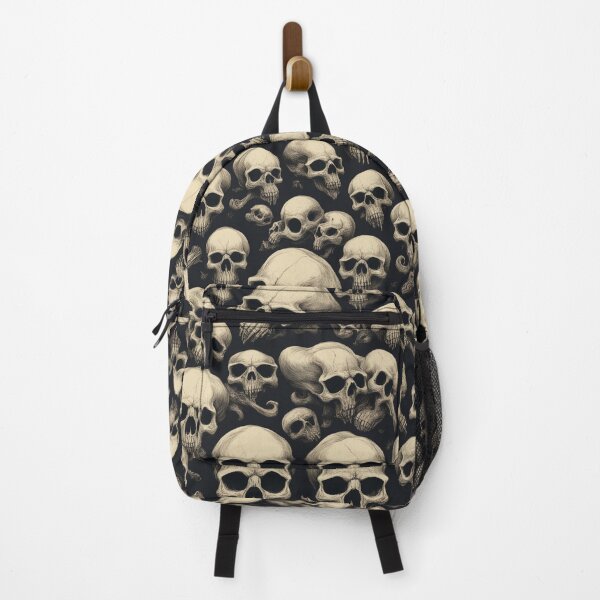 Item preview, Evil Skull Pattern with Black Background designed and sold by CailaStyle.