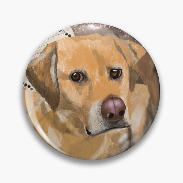 Item preview, Twin Golden Retriever dogs share a picture perfect moment designed and sold by mazarte.