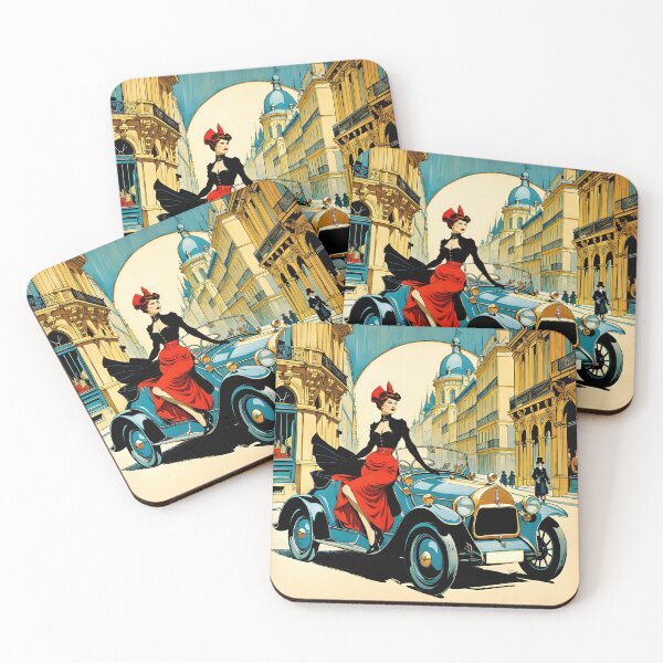 Item preview, Old Car and Wooman designed and sold by filusattila.