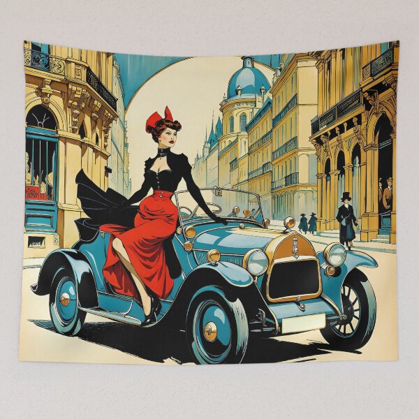 Item preview, Old Car and Wooman designed and sold by filusattila.