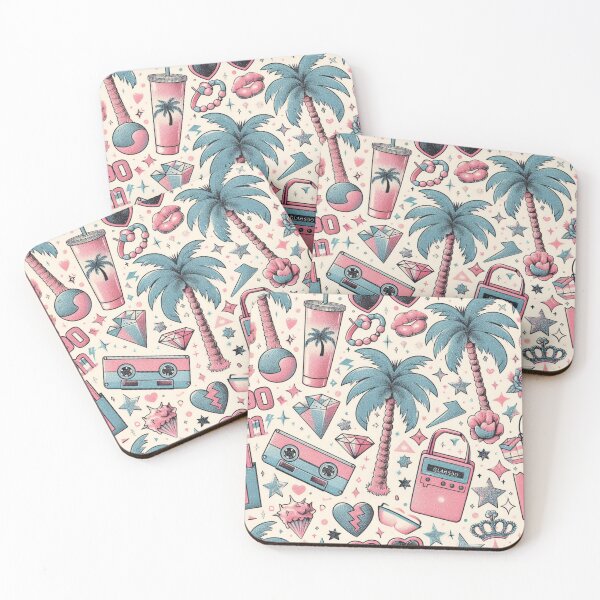 Item preview, Preppy palm pattern designed and sold by CandyVenom.