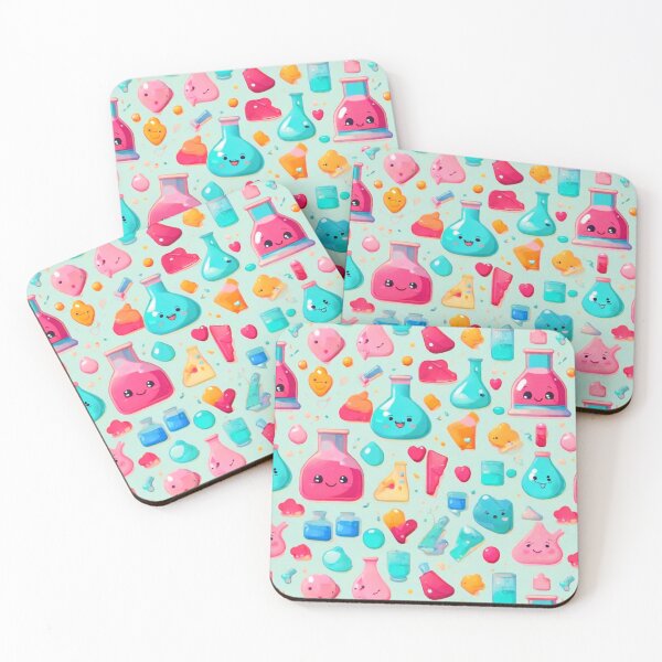 Item preview, Kawaii cute whimsical chemistry chemist pattern.  designed and sold by Unitepeople.