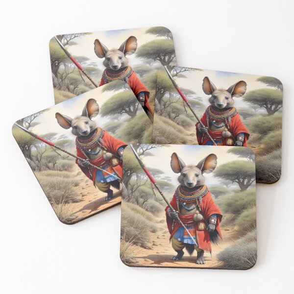 Item preview, African Aardvark Masai Warrior designed and sold by TheArtOfPat.
