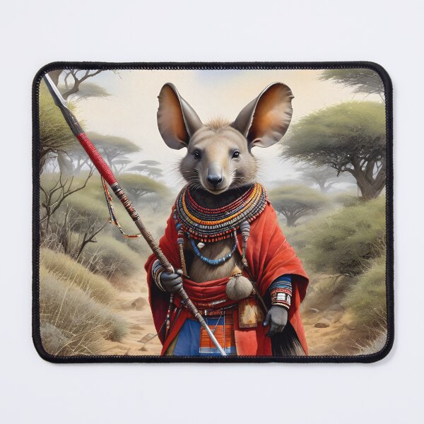 Item preview, African Aardvark Masai Warrior designed and sold by TheArtOfPat.