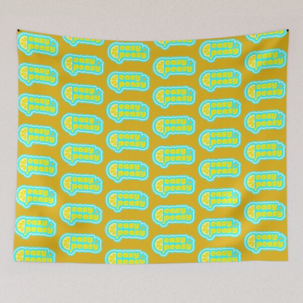 Item preview, Easy Peasy Groovy 70s Style Lemon designed and sold by Renata Illustrata.