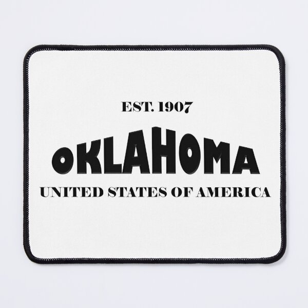 Item preview, Oklahoma Statehood Original TRI-U (Black on White) by Mistah Wilson designed and sold by The Street Sign Store.