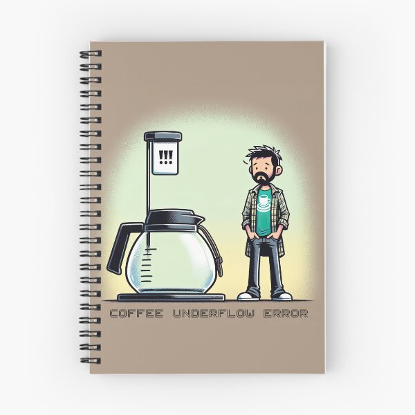 Item preview, Code Brew Crisis: Coffee Underflow Error Alert designed and sold by TuringTacoTales.