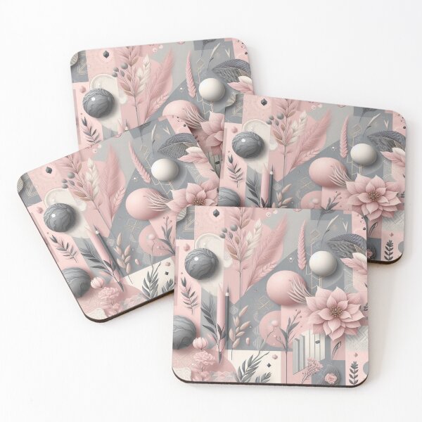 Item preview, Pink and grey aesthetic 3d art designed and sold by CandyVenom.