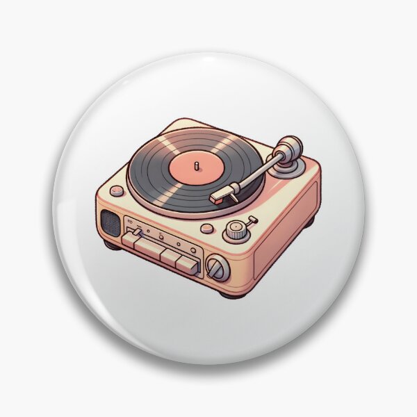 Item preview, Retro Turntable with Vinyl Record designed and sold by UmbrellaStudio1.