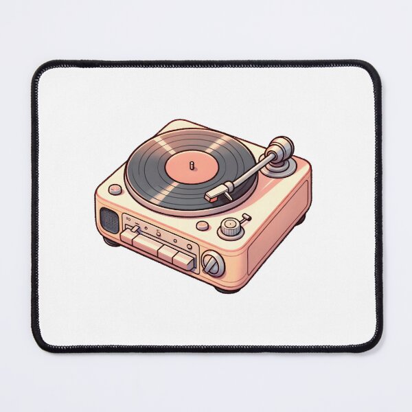 Item preview, Retro Turntable with Vinyl Record designed and sold by UmbrellaStudio1.