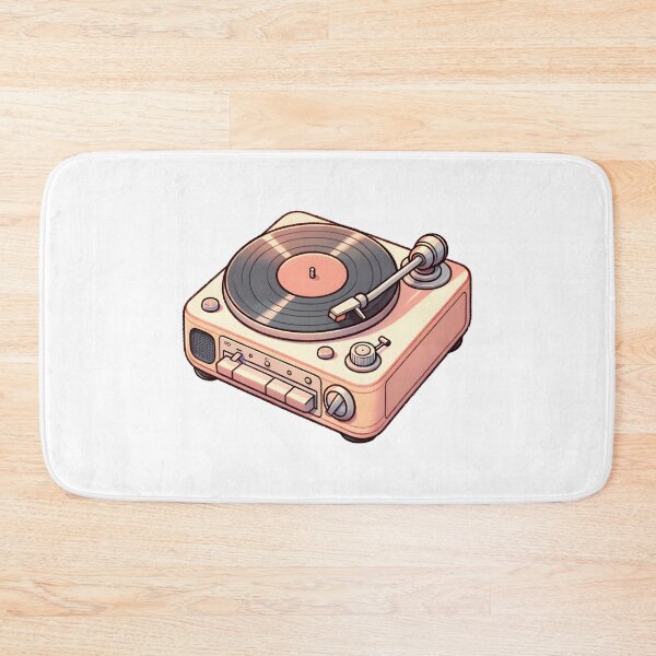Item preview, Retro Turntable with Vinyl Record designed and sold by UmbrellaStudio1.