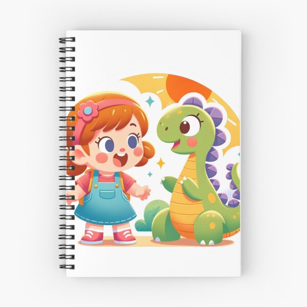 Item preview,  Joyful Girl Dinosaur Nursery Art Die -Cut Sticker designed and sold by mymagicstoreus.