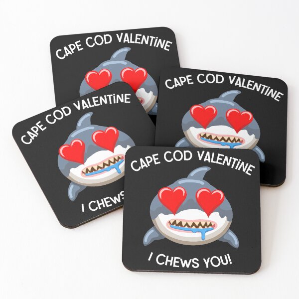 Item preview, Cape Cod Shark Valentine - I Chews You Funny Pun designed and sold by WigOutlet.