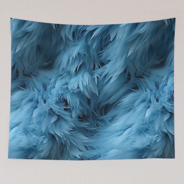 Item preview, Dark Blue Fuzzy Fluffy Furry Feathers (002) designed and sold by Reichcorp.
