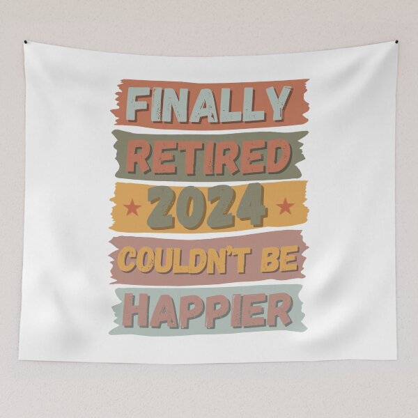 Item preview, Finnaly Retired 2024 No podría ser más feliz Regalo colorido para hombres y mujeres jubilados designed and sold by Kipcio.