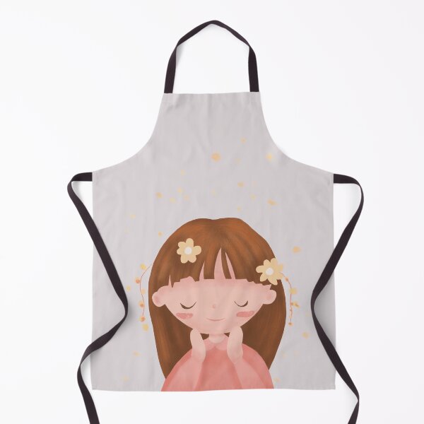 Item preview, Cute little girl with yellow flowers designed and sold by JakoRila.
