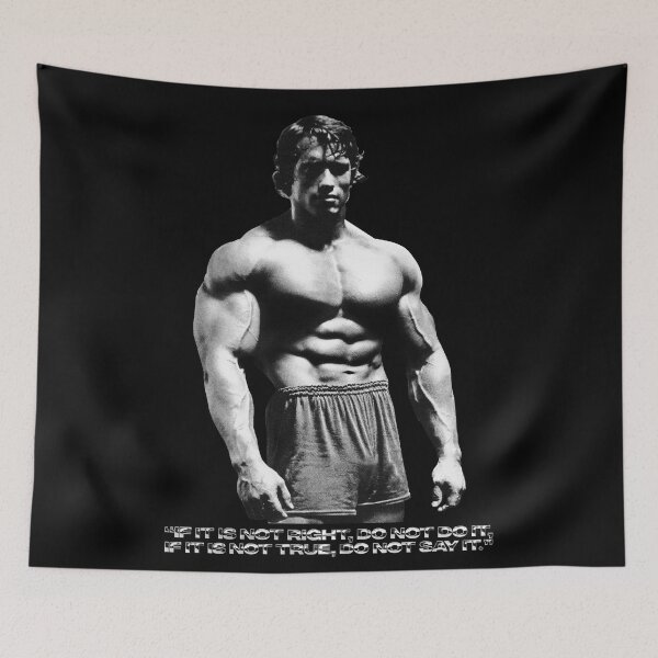 Item preview, Stoic Quote “If it is not right, do not do it, if it is not true, do not say it.” Arnold Schwarzenegger Fan art designed and sold by HuzaifaNaveedh.