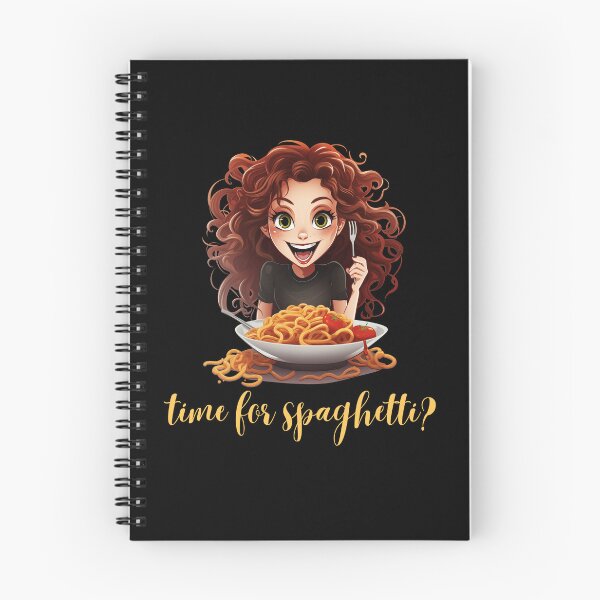 Artikelvorschau, Mädchen isst Spaghetti mit Fragethema entworfen und verkauft von Monokular.