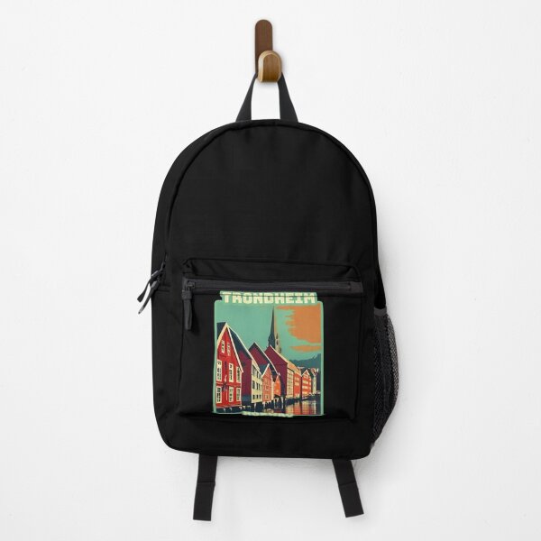 Item preview, Vintage retro Architectural landscape of Trondheim, Norway. Beautiful travel design. designed and sold by Unitepeople.