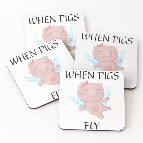 Item preview, When pigs fly (funny) designed and sold by PeacefulHShop.
