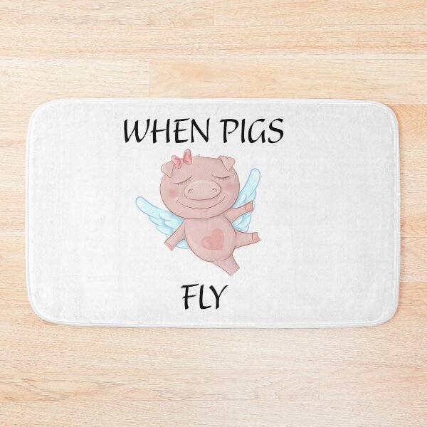 Item preview, When pigs fly (funny) designed and sold by PeacefulHShop.