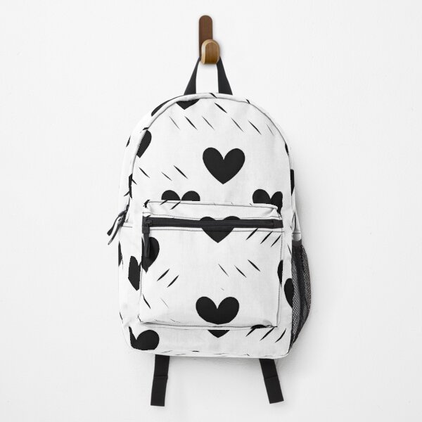 Item preview, Cute Black and White Heart Pattern designed and sold by TrickstersTrove.