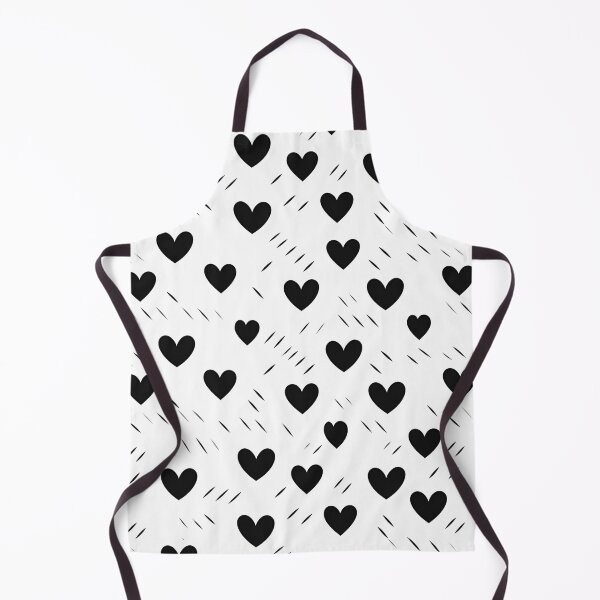 Item preview, Cute Black and White Heart Pattern designed and sold by TrickstersTrove.