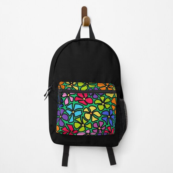 Item preview, Wonky Retro Rainbow Flowers designed and sold by Unhinged Heather.