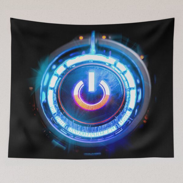 Item preview, Power Button Glowing from Within designed and sold by drawbey.