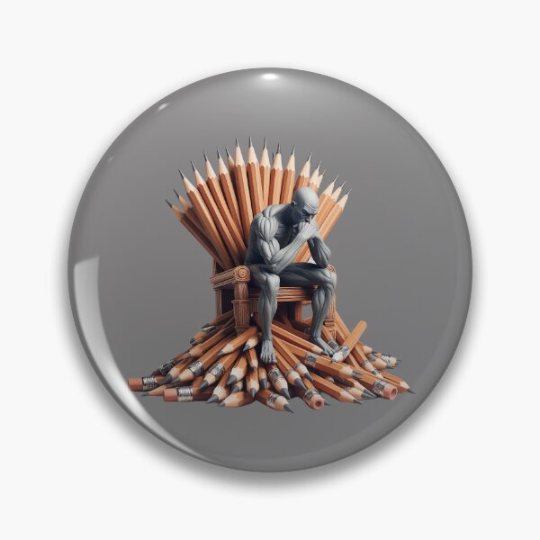 Item preview, Overthinker 1, Le Penseur, pencil trone designed and sold by sinemsworld1.