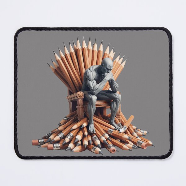 Item preview, Overthinker 1, Le Penseur, pencil trone designed and sold by sinemsworld1.