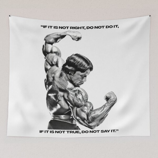 Item preview, Stoic Quote “If it is not right, do not do it, if it is not true, do not say it.” Arnold Schwarzenegger Fan art designed and sold by HuzaifaNaveedh.