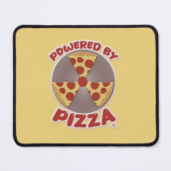 Item preview, Powered By Pizza Funny Food Slogan designed and sold by mytshirtfort.