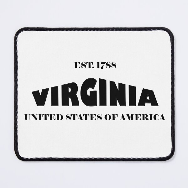 Item preview, Virginia Statehood Original TRI-U (Black on White) by Mistah Wilson designed and sold by The Street Sign Store.