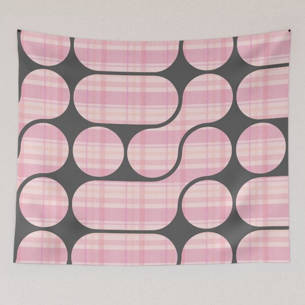 Item preview, Pink and grey aesthetic plaid designed and sold by CandyVenom.