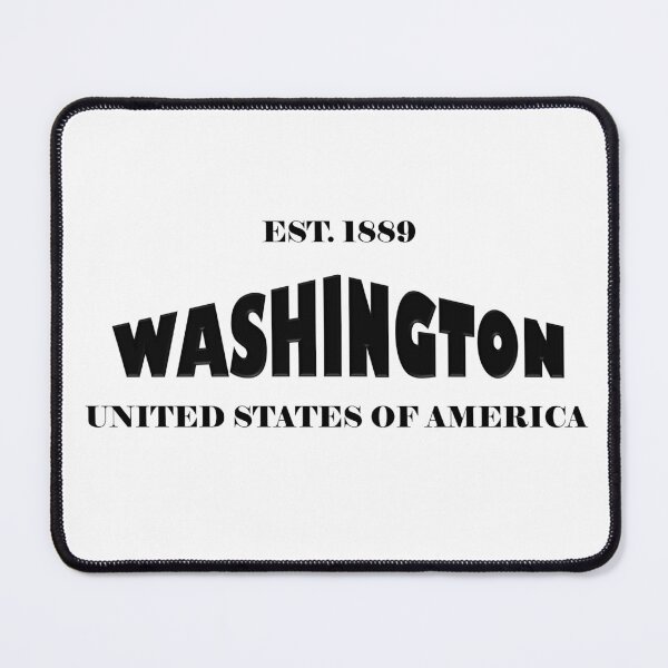 Item preview, Washington Statehood Original TRI-U (Black on White) by Mistah Wilson designed and sold by The Street Sign Store.