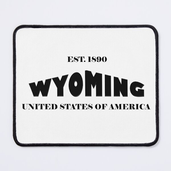 Item preview, Wyoming Statehood Original TRI-U (Black on White) by Mistah Wilson designed and sold by The Street Sign Store.