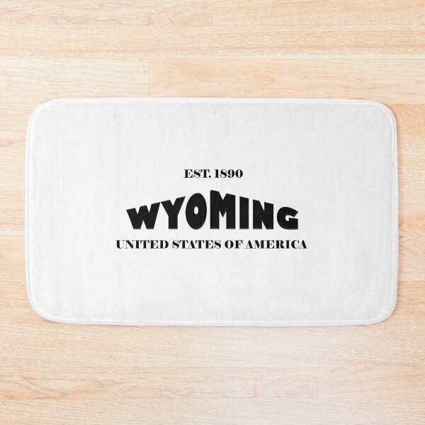 Item preview, Wyoming Statehood Original TRI-U (Black on White) by Mistah Wilson designed and sold by The Street Sign Store.