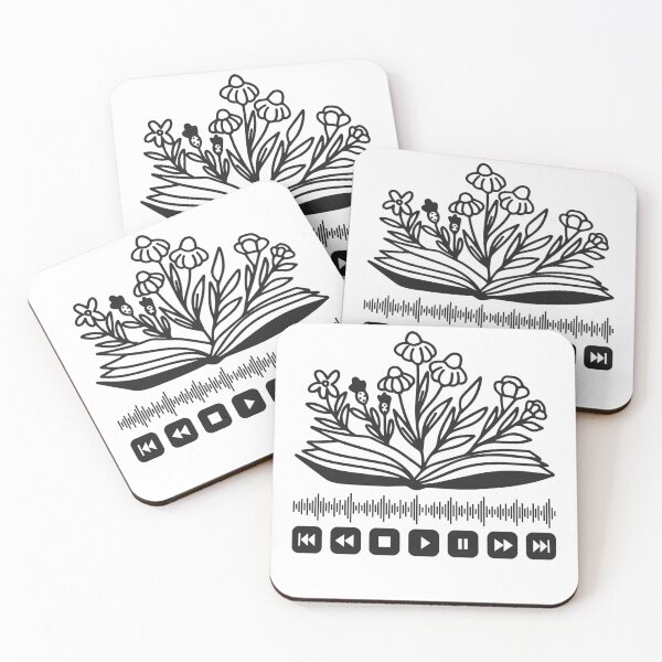 Item preview, Audiobook Lover, Audibooks, Wildflowers, Press Play, Black, Books designed and sold by MerchSearchCO.