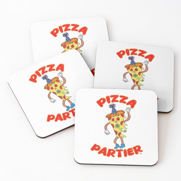 Item preview, Pizza Partier Funny Cartoon Slice Pizza Character designed and sold by mytshirtfort.