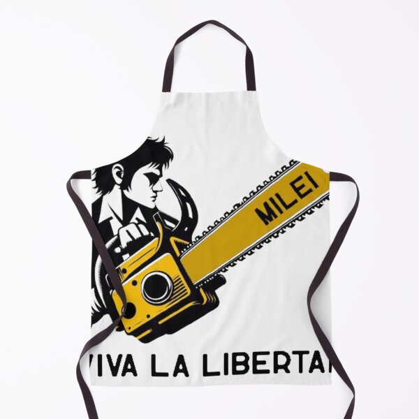 Item preview, Javier Milei chainsaw profile, Viva la Libertad! designed and sold by SilverFrog.