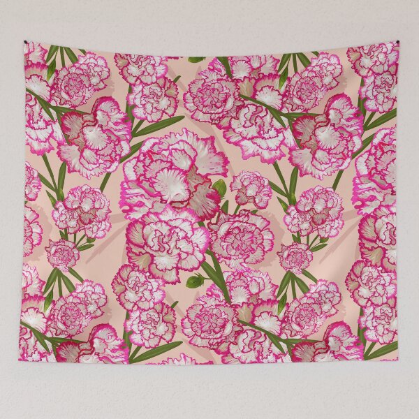 Item preview, Illustration drawing of Dianthus caryophyllus designed and sold by Suzana Djordjevic.