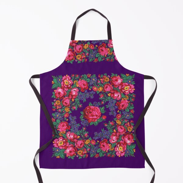 Item preview, Púrpura oscuro / Rosa Rosa de té Estampado floral nativo designed and sold by JMWCD.