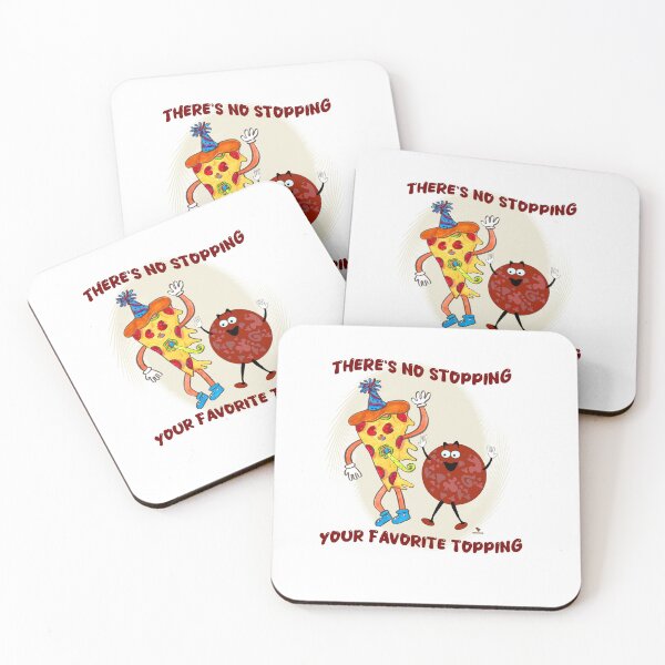 Item preview, No Stopping that Topping Pizza Toon designed and sold by mytshirtfort.