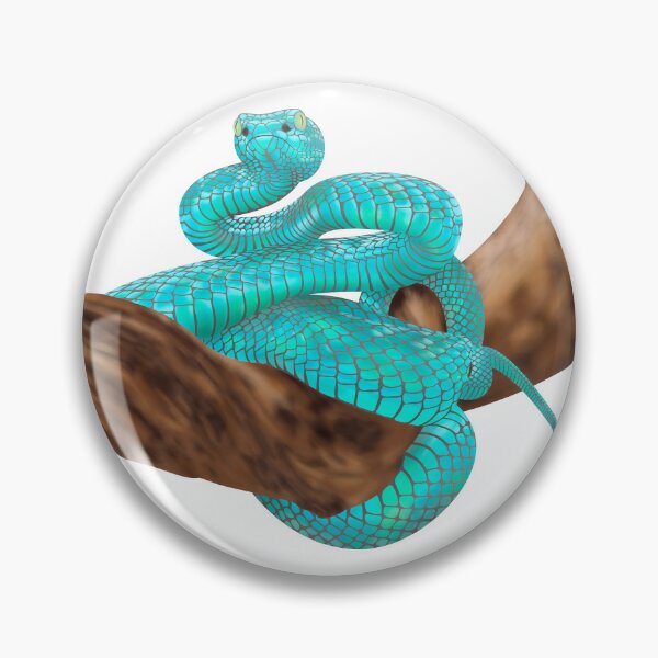 Artikelvorschau, Blau grüne Schlange am Ast entworfen und verkauft von MANUDOODLE.