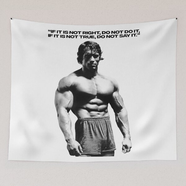 Item preview, Stoic Quote “If it is not right, do not do it, if it is not true, do not say it.” Arnold Schwarzenegger Fan art designed and sold by HuzaifaNaveedh.