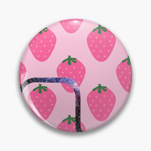 Item preview, Pink and grey aesthetic strawberry glitter  designed and sold by CandyVenom.