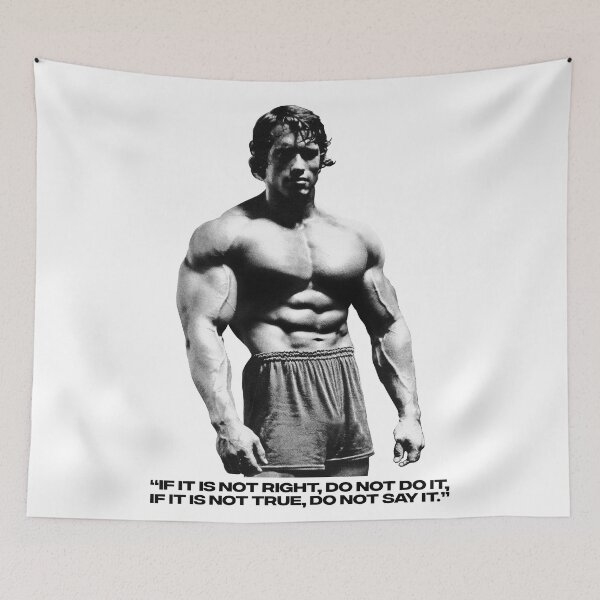 Item preview, Stoic Quote “If it is not right, do not do it, if it is not true, do not say it.” Arnold Schwarzenegger Fan art designed and sold by HuzaifaNaveedh.